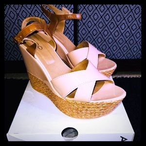 Aldo Frirwen Tall Wedges - Color: Bone, Size 10
